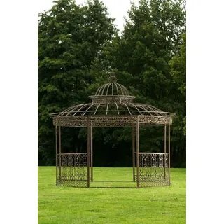 CLP XXL Luxus Pavillon Romantik rund 500 cm,bronze - Bronze