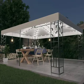 vidaXL Pavillon 4 x 3 m Weiß