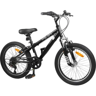 vidaXL Mountainbike 20 Zoll 6-Speed für 5-8 Jahre alt Schwarz - Schwarz