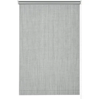 Gardinia Seitenzug-Rollo für Fenster, Mit Thermo-Rückseite, Hitzeschutz, Montage ohne Bohren, Energie sparen, Blickdicht, Lichtundurchlässig, Verdunkelung, Grau, 102 x 180 cm