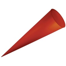 URSUS Schultüten Bastel-Schultüte ohne Filzmanschette, rubinrot, Höhe: 70 cm, Durchmesser: 20 cm