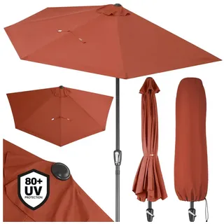 Kingsleeve Halbrund 270 x 270 cm Terracotta