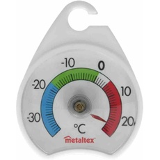 Metaltex Tiefkühlthermometer rund, Thermometer + Hygrometer, Weiss