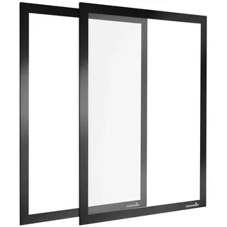 POPPSTAR Magnetrahmen A3 selbstklebend mit Magnetverschluss, schwarz, 2 Stück