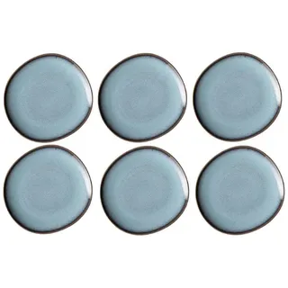 Villeroy & Boch Brotteller Lave 17,6 x 16,8 cm blau 6er Set