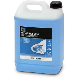 ERRECOM Hybrid Blue Cool, Kühlerflüssigkeit für Hybrid- und Elektrofahrzeuge -30°C/+107°C, Frostschutzmittel mit Oat-Inhibitor-Paket mit Phosphaten, gebrauchsfertig, Liter