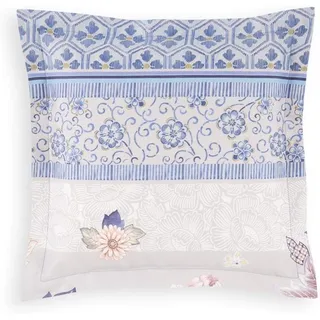 Bassetti KISSENHÜLLE zu BW HANAMI PERLGRAU 100% reiner Baumwollsatin Lizens/Zertifikat: 65x65 florales Muster *9330725 HW 2024 Neuheiten - Grau