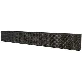altdecor Vira-W Lowboard 300 cm Schwarz Holz