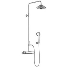 Bild von Madison Showerpipe mit Brause-Thermostat, ohne Handbrause, 34459360, Farbe: platin