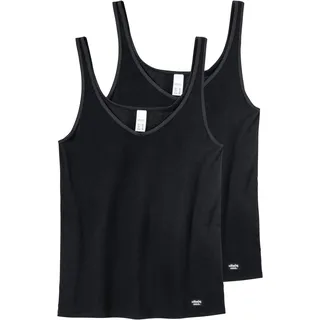 Unterhemd SPEIDEL "Softfeeling", Damen, Gr. 42, N-Gr, schwarz, Obermaterial: 46% Baumwolle, 46% Modal, 8% Elasthan, unifarben, körpernah, V-Ausschnitt, Unterhemden Unterhemd, basic, eng, V-Ausschnitt, weich, elastisch, atmungsaktiv, Baumwollmix, Topseller