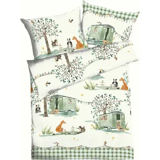 KAEPPEL Picknick Tiere Mint 135 x 200 cm + 2 x 80 x 80 cm