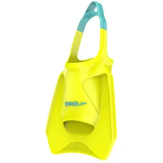 Speedo Unisex Biofuse Fitness-Flossen | Schwimmtraining | Schwimmflossen | Flossen Hyper Yellow/Cobalt/Emerald M