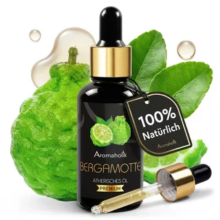 Bergamotteöl BIO naturrein – Bergamot Essential Oil für Diffuser & gute Stimmung – ätherisches Öl & Premium Duftöl für Duftlampe, Raumduft & Massage – aus Italien, 30 ml