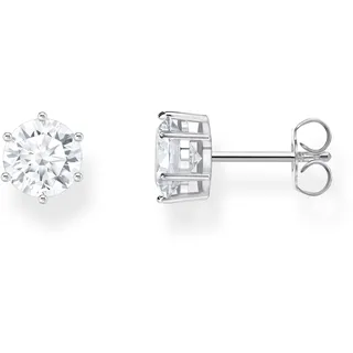 Thomas Sabo Ohrstecker »Schmuck Silber 925 Ohrringe Solitär« mit Zirkonia (synth.) THOMAS SABO + kristallweiß 7 mm