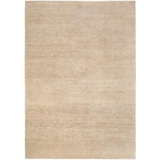 Wollteppich , Beige , Textil , Uni , rechteckig , 200x300 cm , für Fußbodenheizung geeignet , Teppiche und Böden, Teppiche, Schafwollteppiche