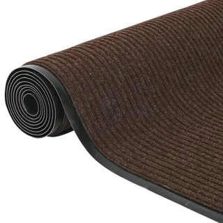 ybaymy Teppich Läufer Flur rutschfest 90 x 300 cm Schmutzfangläufer Meterware Waschbar Schlafzimmer Korridor Teppichläufer Lang Braun Schmutzfangmatte Sauberlaufmatte