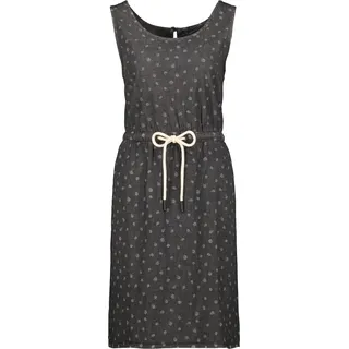 Sommerkleid ALIFE & KICKIN, Damen, Gr. S, Normalgrößen, grau (schwarz denim), 100% Lyocell, Rundhals, Kleider Sommerkleid
