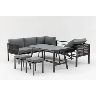 Gardissimo ARUBA Alu Ecklounge Rope Gartenmöbel Sitzgruppe Liege