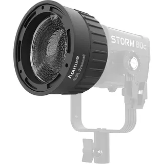 CF4 Fresnel für Storm 80c – Kompakte 4-Zoll-Fresnel mit Mini ProLock-Halterung, 5,5-facher Lichtverstärker, 15°-40° Verstellbarer Lichtstrahlwinkel, Weicher Lichtabfall, Inklusive Schutz-Tragetasche