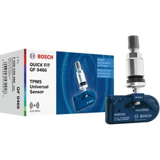 Bosch F026C00466 - QF0466 - Programmierbarer QUICK FIT RDKS-Sensor - TPMS Reifendrucksensor mit silberfarbenem Metallventil - 433,92 MHz
