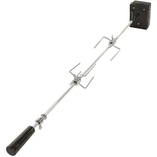 TAINO Drehspieß 106 cm Stahl rot, schwarz, silber