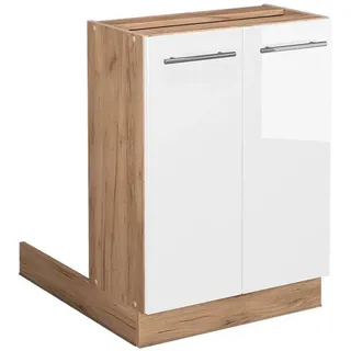 Vicco Kücheninsel Fame-Line Weiß Hochglanz 60 cm ohne Ap , Holzwerkstoff , Rechteckig , 60x82x30 cm , Küchen, Küchenmöbel, Kücheninseln