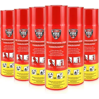 Höfer Chemie Feuerlöschspray 6 Feuerlöschspray für den Haushalt Schaum