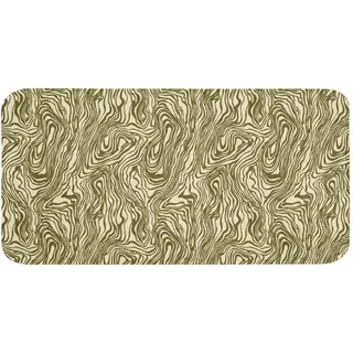 OnlyWow Badematte Abstrakt - Marmor - Grün Badezimmerteppich 120x60 cm , Dunkelgrün , Textil , Füllung: Polyurethan (Pur) , Rechteckig , 120x60 cm , Heimtextilien, Badtextilien, Badematten