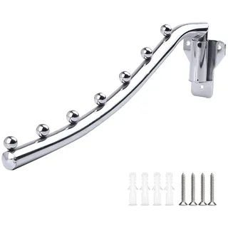 Kleiderhaken Klappbar Wand Edelstahl, Kleiderlüfter Klappbar Metall, Wandmontage Edelstahl Kleiderbügel Klappbar Wandhaken Kleiderständer Kleiderstange Kleiderbügelhalter für Waschküche Badezimmer