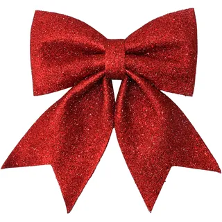 Eine große rote Weihnachtsbaumspitze Schleife große Weihnachtsbaumschleifen rot