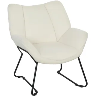 Homcom Relaxsessel Polyester 71 x 81 x 73 cm Weiß