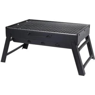 Holzkohlegrill , Schwarz , Metall , 29x23.5x43 cm , Grills, Holzkohlegriller