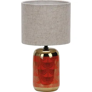 Luxus - Tischlampe Rome - Rot - H33xØ18 - Armatur E14 - Keramik - Rot