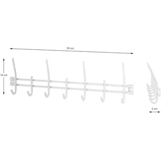 Sconto Garderobenleiste Carlos Silber