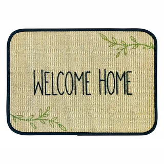 WohnDirect Fussmatte Eco-Sisal , Salbeigrün , Textil , 40x60 cm , Oeko-Tex® Standard 100 , Teppiche und Böden, Schmutzfangmatten, Fußmatten