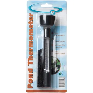 Velda Teich Schwimm-Thermometer misst die Wassertemperatur, schwarz