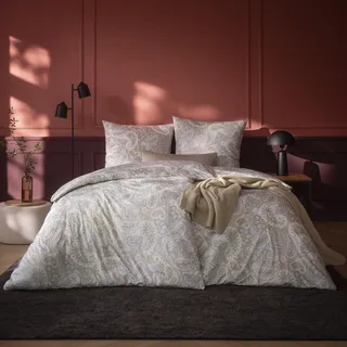 Estella Interlock Jersey Bettwäsche Ella 6393-202 Paisley 135x200 - Beige