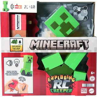 Mattel MINECRAFT HRR48 EXPLODING RC CREEPER Spielfigur, Grün