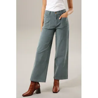 Aniston CASUAL Cordhose, in angesagter Hight-waist-Form Aniston CASUAL petrol 38