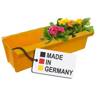 Europaletten Blumenkasten Gelb Pflanzkasten zum an- & Einhängen Blumentopf