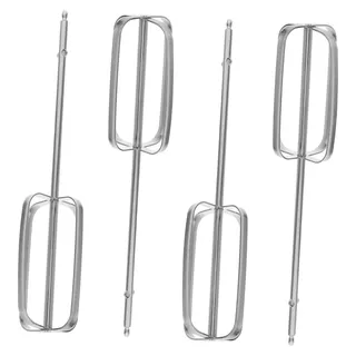 Handmixer Rührbesen 4 Stück aus Edelstahl für elektrische Bohrmaschinen - Vielseitige Küchenaufsätze zum Rühren von Teig und Ei beim Backen