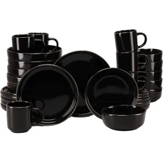 CreaTable Nordic Festive Kombiservice 30-tlg. schwarz/gold