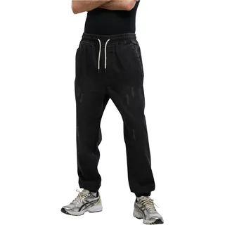 Urban Classics Herren Jeanshose Jogg Denim, lässige Herren Jeans Jogginghose, Tapered Design, Slim Fit