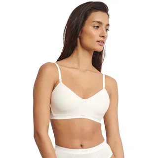 Sloggi Damen T-Shirt-BH Baumwolle Mikrofase Unterwäsche Komfort herausnehmbare verstellbare nahtlos unsichtbar Spitze bügellos Stretch