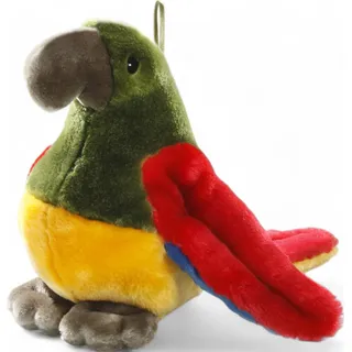 Carl Dick Papagei gelb-rot ca. 24cm 2998 Kuscheltier, Plüschtier, Stofftier