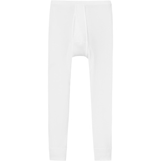 SCHIESSER Original Doppelripp Unterhose 3/4-lang mit Eingriff weiss L