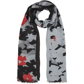 s.Oliver Tuch Scarf Black Placed Print schwarz mehrfarbig - Schwarz, Bunt