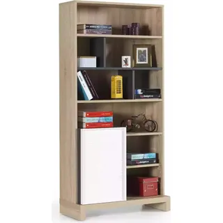 Bücherregal Kinderregal Aufbewahrungsregal Holz Braun Kinderschrank - Braun