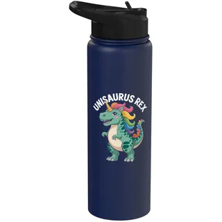 Unisaurus Rex Regenbogen Einhorn Dinosaurier Spaß Stainless Steel Insulated Water Bottle