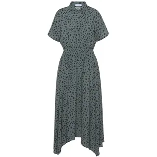 LASCANA Druckkleid Midikleid Punktedruck Grün 34